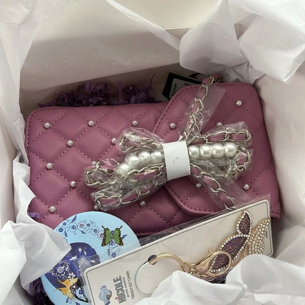 Badgley Mischka Purple Crossbody Bundle - Picture 7 of 7